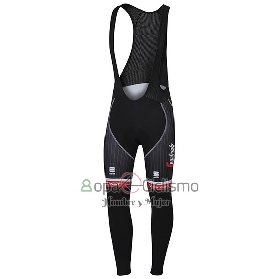 Trek Segafrojoo Ropa Ciclismo Culotte Largo 2017 Mangas Largas Negro y Rojo